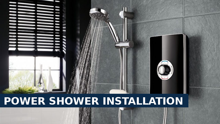 Power shower installation Dartford